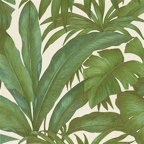 Versace Giungla Banana Palm Leaves Wallpaper 